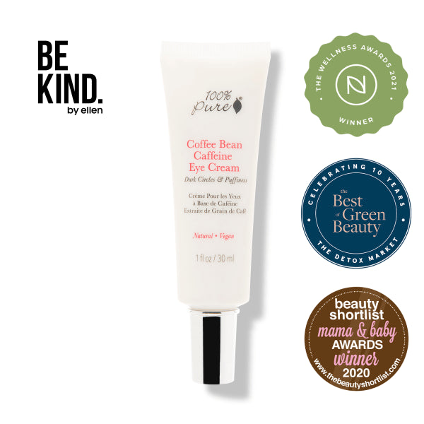 100% Pure Coffee Bean Eye Cream with Caffeine – Firming & Brightening Eye Care 1 oz