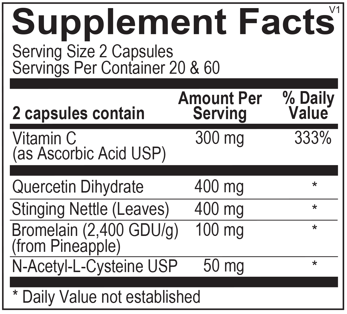 Ortho Molecular D-Hist – Natural Allergy & Sinus Support Supplement