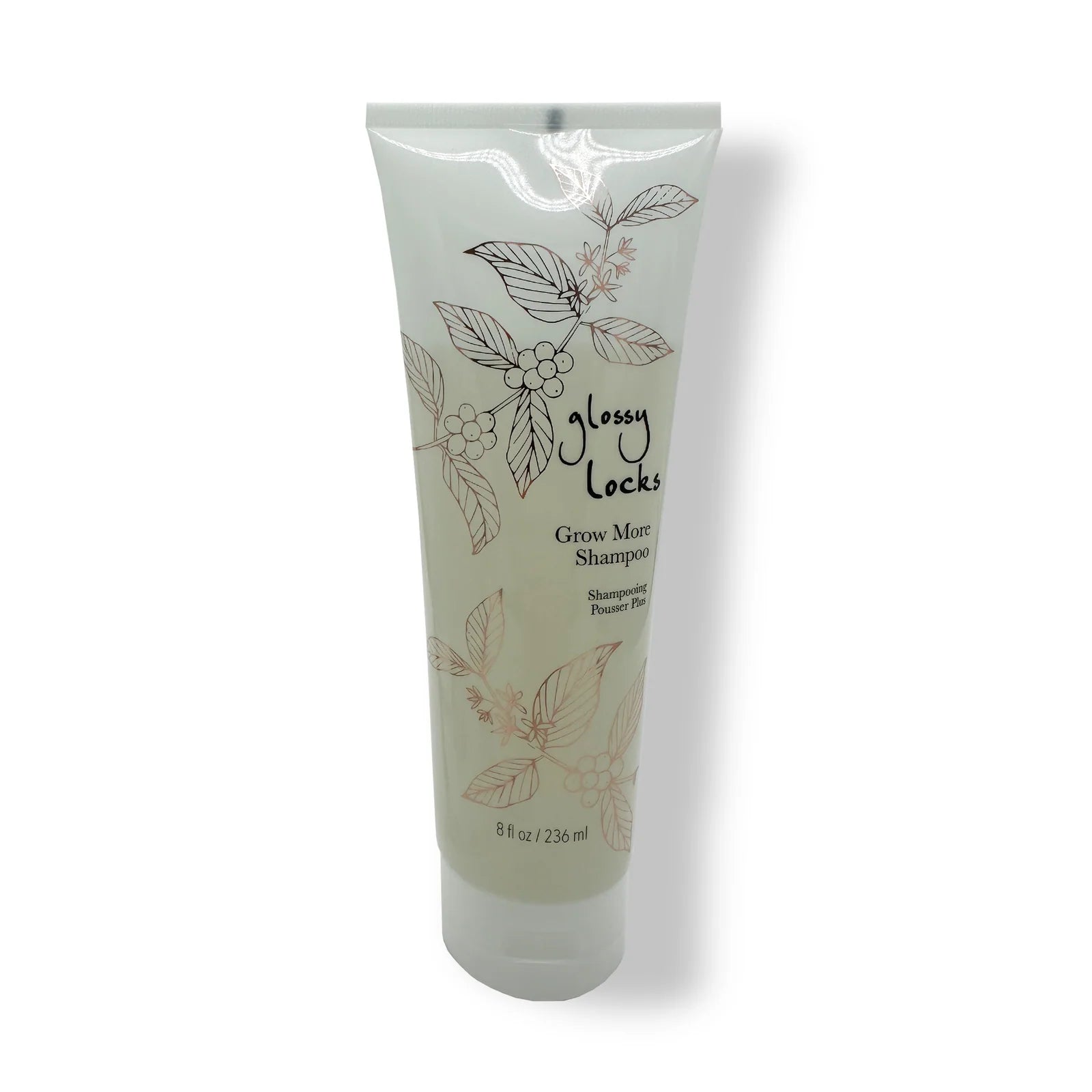 100% Pure Glossy Locks Grow More Shampoo – Natural Hair Growth Formula (8 oz)