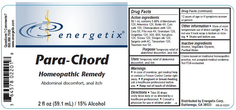 Energetix Para-Chord | Homeopathic Parasite Cleanse & Detox Support