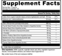 T-150 60 Capsules Supplement Facts