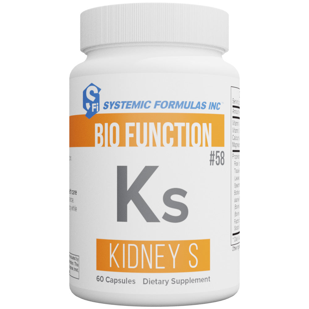 Systemic Formulas KS – Kidney S – Functional Kidney Support & pH Balance | 60 Capsules