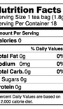 Reishi Mushroom Blend 18 Bags Supplement Facts