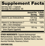Calcium with Vitamins D3 & K2 90 Capsules Supplement Facts