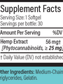 HEMP OneThirteen 30 Softgels Supplement Facts