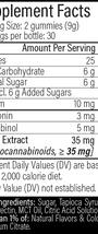 HEMP OneThirteen Sleep Sour Gummies Blackberry Vanilla 60 Gummies Supplement Facts