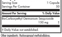 Organo-Germanium Ge-132 50 Capsules Supplement Facts