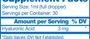 Synthovial Seven 1 fl oz Supplement Facts