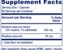 Rhodiola Extract Plus 60 Capsules Supplement Facts