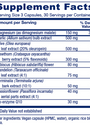 VasoBlend 90 Capsules Supplement Facts