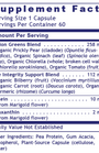 OcuVen 60 Capsules Supplement Facts