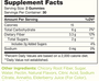 Fiber Gummies for Kids 60 Gummies Supplement Facts