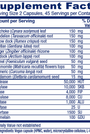 Bitters Extra 90 Capsules Supplement Facts