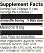 LIPOSOMAL MELATONIN SPRAY 1 fl oz Supplement Facts