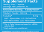 Gut + Prebiotic + Postbiotic 30 Capsules Supplement Facts