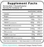 Hyaluronic Acid Collagen Peptides 30 Servings Supplement Facts