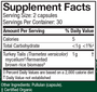 Turkey Tail 60 Capsules Supplement Facts