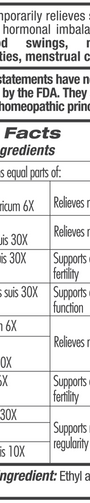 Guna Female Balance 1 fl oz Supplement Facts