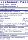 Allicidin 60 Capsules Supplement Facts