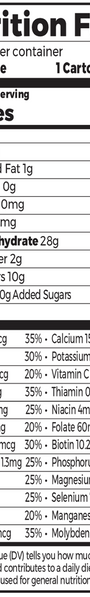 Vegan Organic Nutrition Shake Sweet Vanilla Bean 4 Pack Supplement Facts