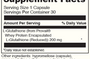 Glutathione 30 Capsules Supplement Facts