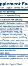 AdrenOm 90 Capsules Supplement Facts