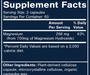 Magnesium Hydroxide 120 Capsules Supplement Facts