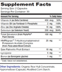 ProstAid+ 60 Capsules Supplement Facts
