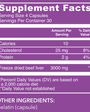 Beef Liver 120 Capsules Supplement Facts