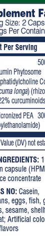 (PEA)+ 120 Capsules Supplement Facts