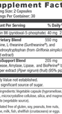 Prolent™ 60 Capsules Supplement Facts