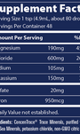 40,000 VOLTS! 8 fl oz Supplement Facts