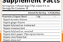 Tulsi Turmeric Ginger 18 Bags Supplement Facts