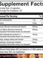 MycoBotanicals® Brain* 60 Capsules Supplement Facts