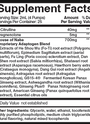 Adaptogenic Black Label 1.7 fl oz Supplement Facts