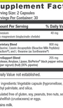 Lentra™ 60 Capsules Supplement Facts