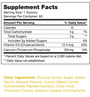 Bone Gummies for Kids 60 Gummies Supplement Facts