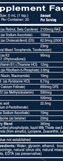 Ultra Vitamin 3.38 fl oz Supplement Facts