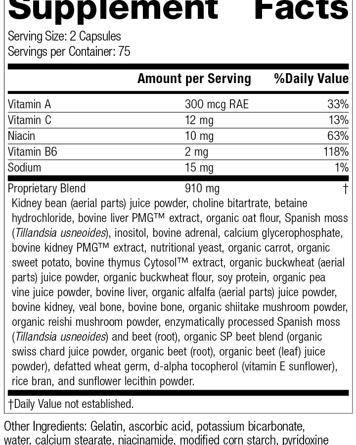 Albaplex®, 150 Capsules, Rev 30 Supplement Facts