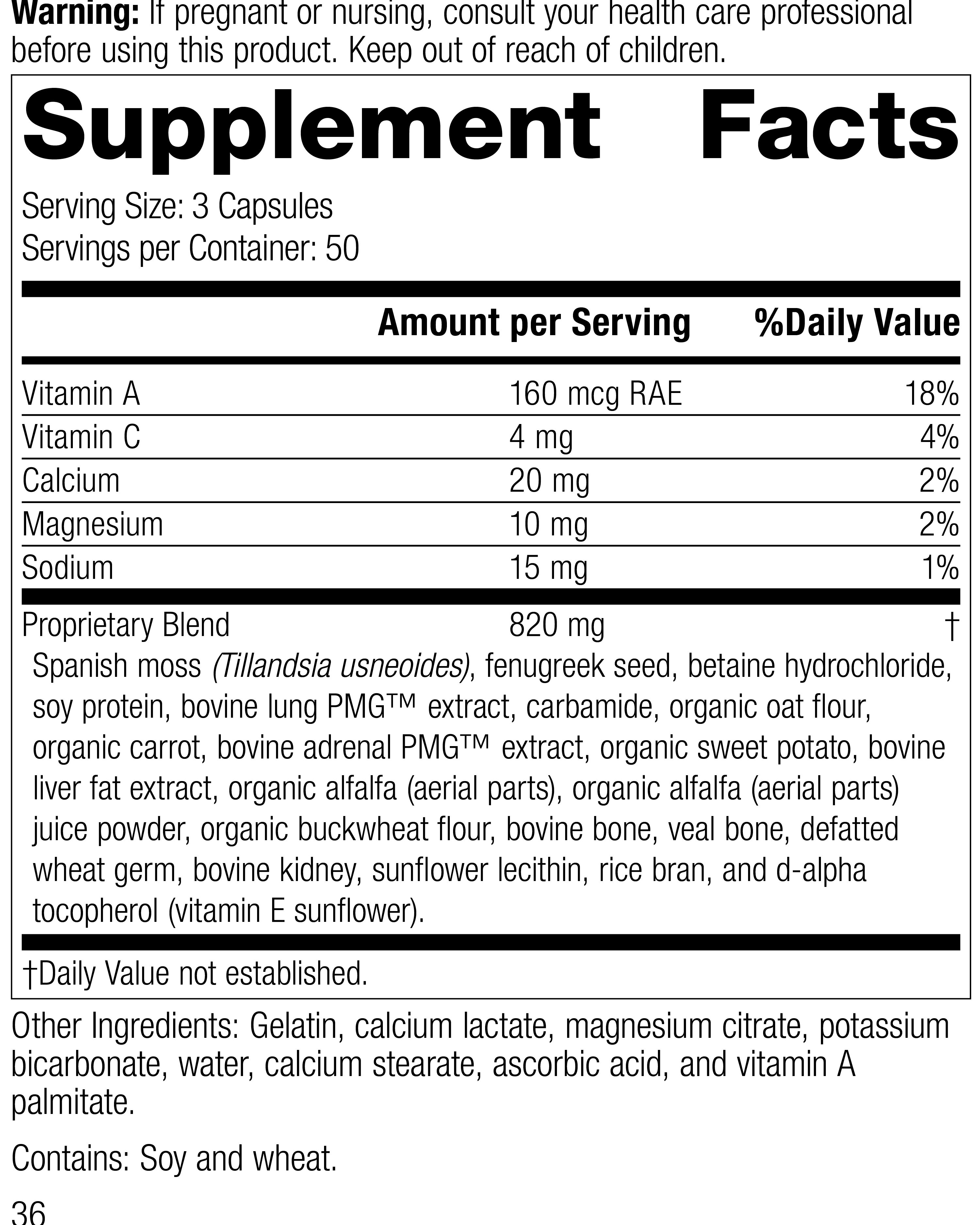 Allerplex®, 150 Capsules, Rev 34 Supplement Facts