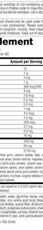 Daily Fundamentals - General Health, Rev 09 Supplement Facts