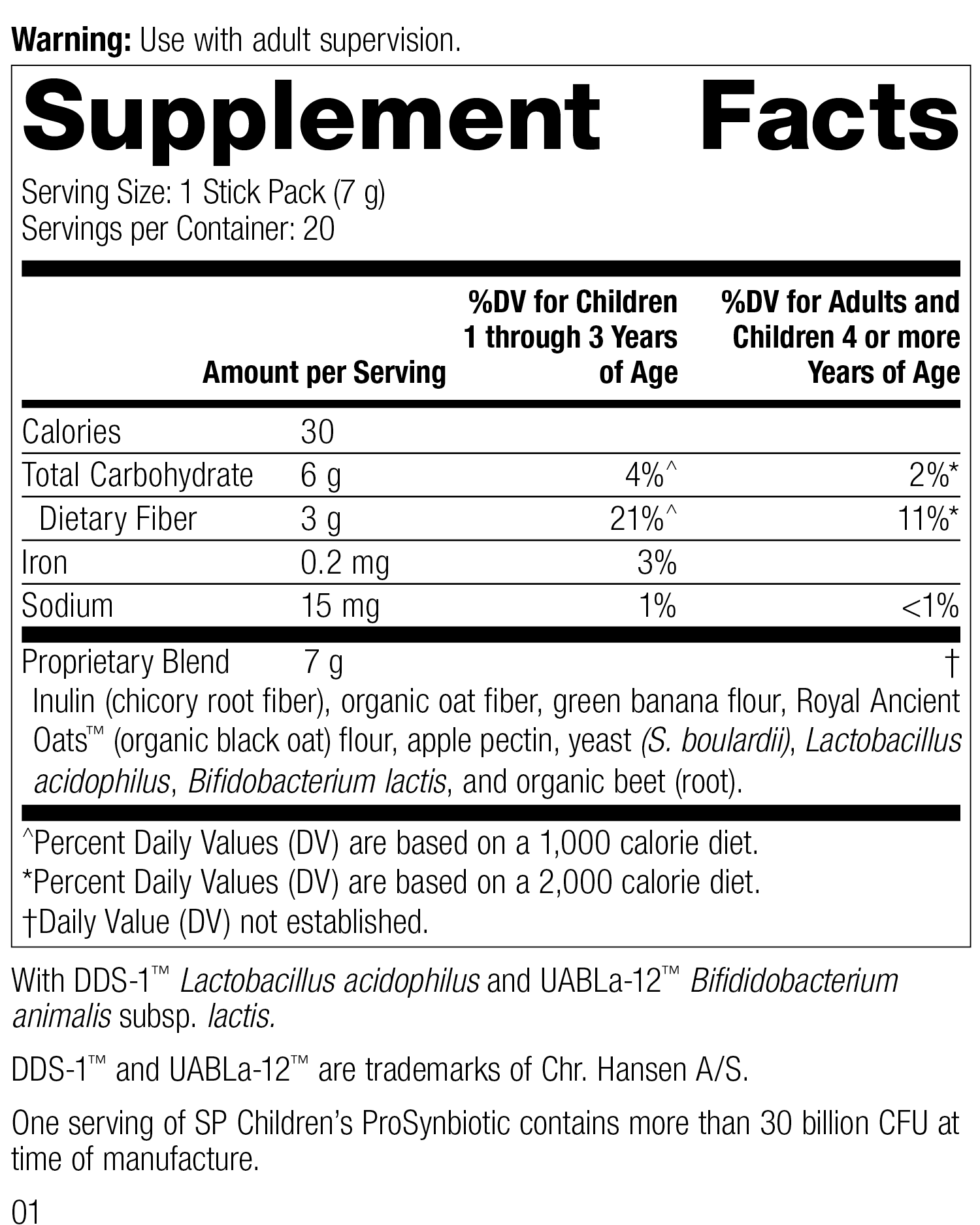 SP Children's® ProSynbiotic, 20 Count