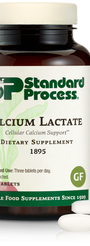 An image of a bottle of Calcium Lactate, 180 tablets.
