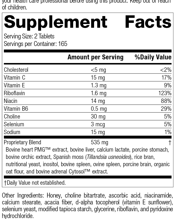 Cardio-Plus® GF, Rev 07 Supplement Facts