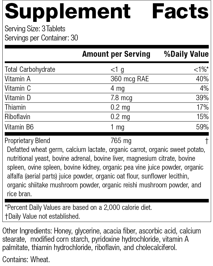 Catalyn, 90 tablets, Supplement Facts