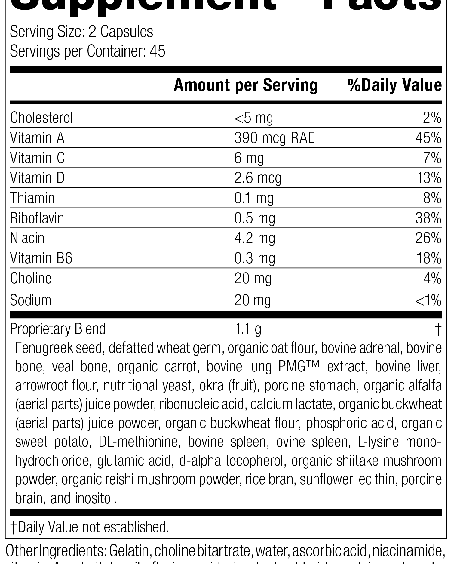 Emphaplex®, 90 Capsules, Rev 29 Supplement Facts