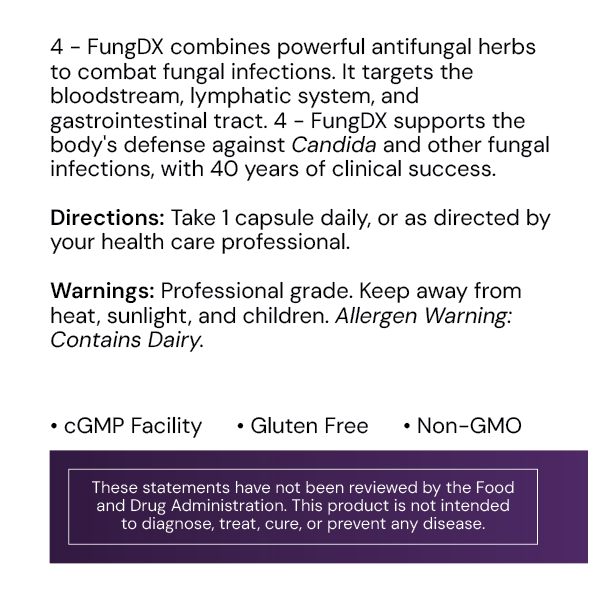 Systemic Formulas FungDx 60 Capsules