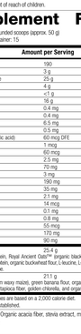 Glucose Assist Vanilla label image revision 2.