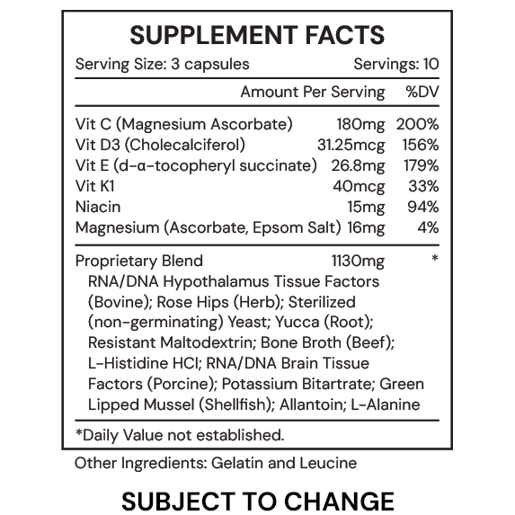 Systemic Formula Stabilizer #5- Nutritional Support for Health Cells