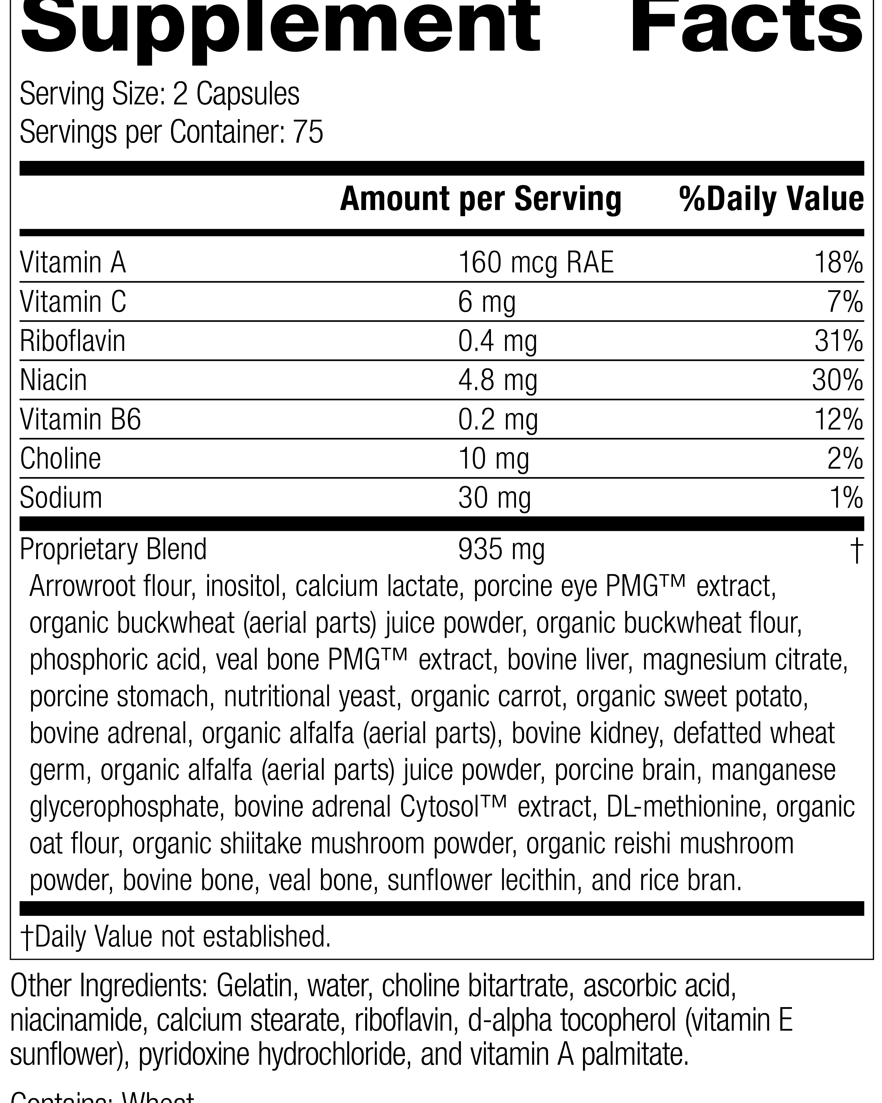 Eyeplex®, 150 Capsules, Rev 33 Supplement Facts